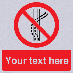 Custom prohibition Do not leave the tow track